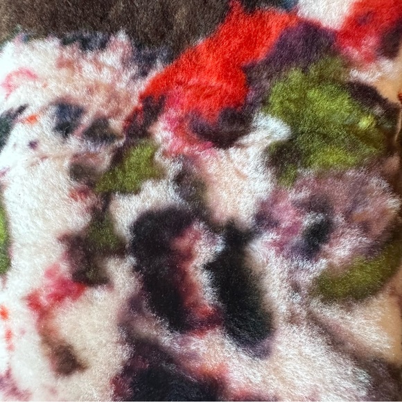 UGG X Claire Tabouret Fluff Boot size 7 Suede Sheepskin Balletcore 4” Wedge Heel - Picture 10 of 13